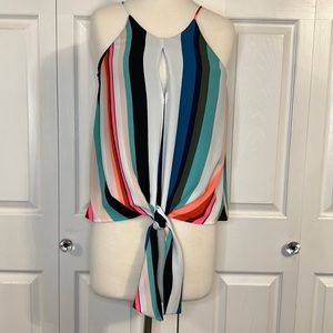 Express tie waist tank size small